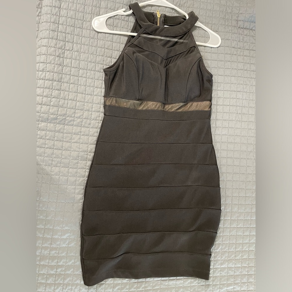 Black body fitting dress